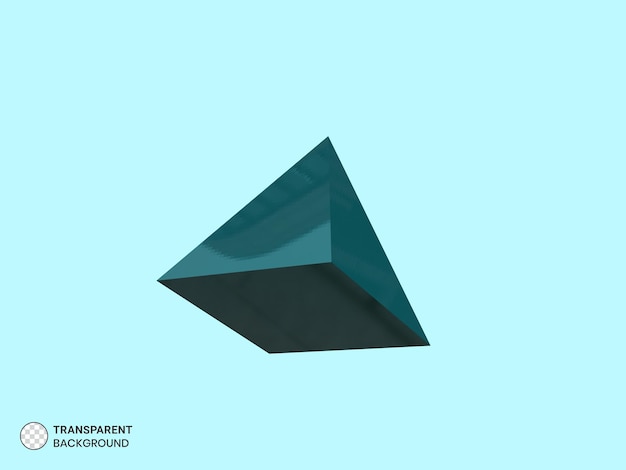 PSD gratuito ilustración de icono de prisma triangular