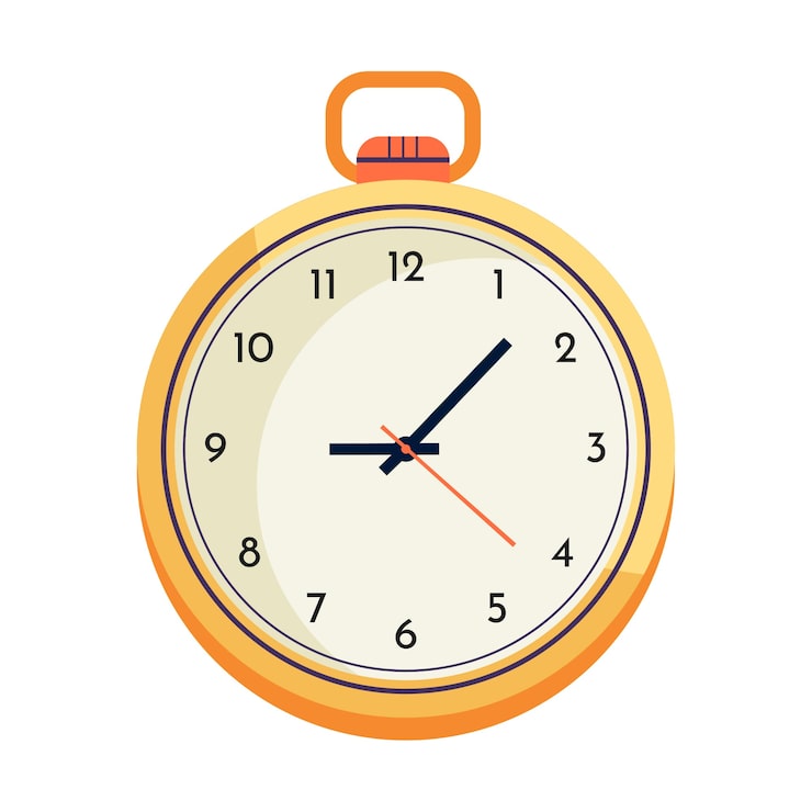 PSD gratuito ilustración de reloj aislado