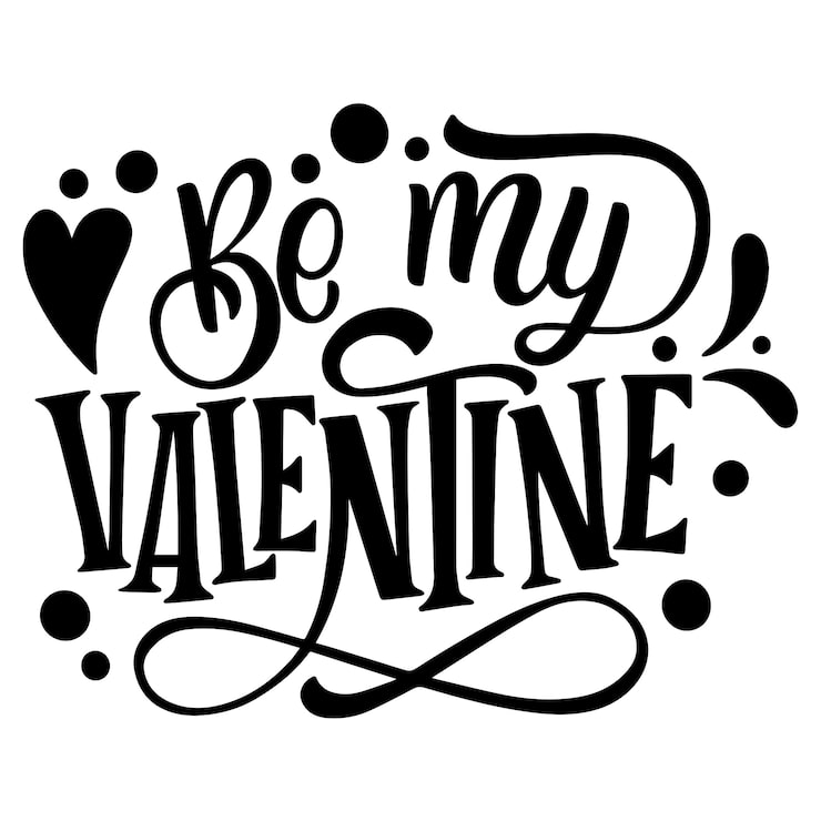 PSD Gratis ilustrasi huruf valentine terisolasi