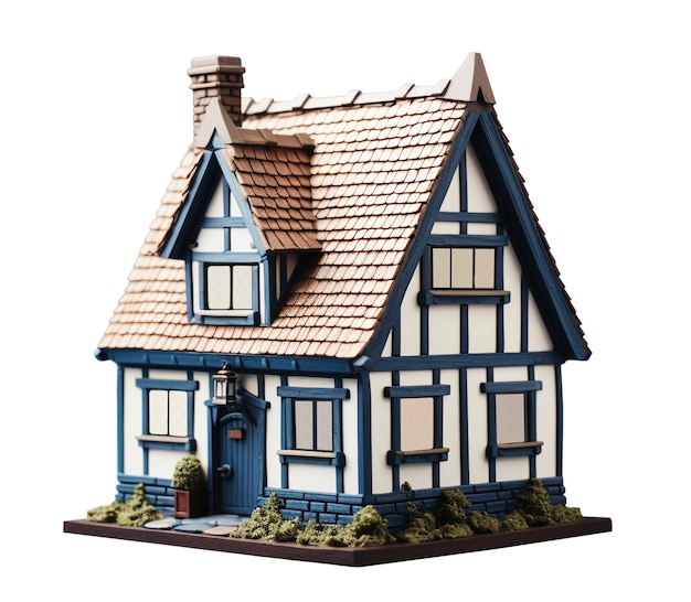 PSD Gratis ilustrasi properti dan rumah 3d