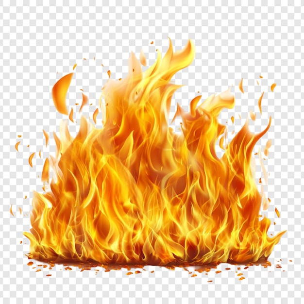 PSD Gratis inferno berapi-api kobaran api oranye dan kuning
