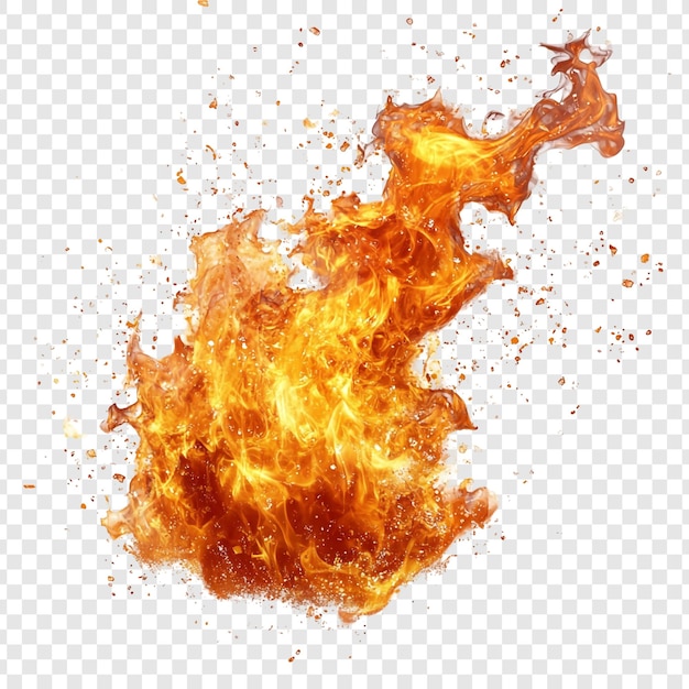 PSD Gratis inferno berapi-api kobaran api oranye dan kuning