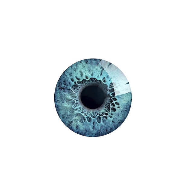 PSD gratuito el iris del ojo aislado