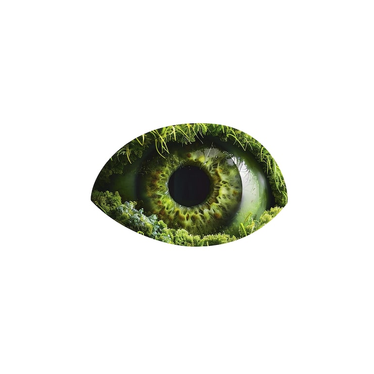 PSD gratuito el iris del ojo aislado