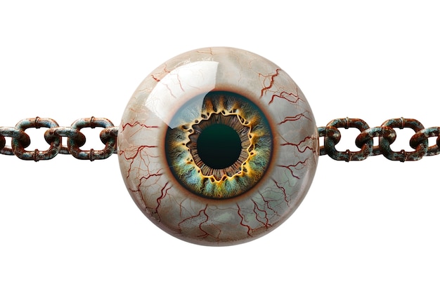 PSD gratuito iris del ojo aislado