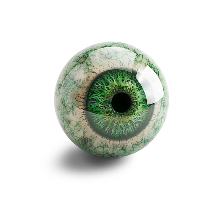 PSD gratuito iris del ojo aislado