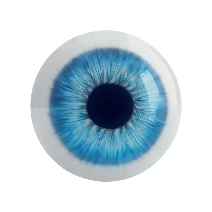 PSD gratuito iris del ojo aislado