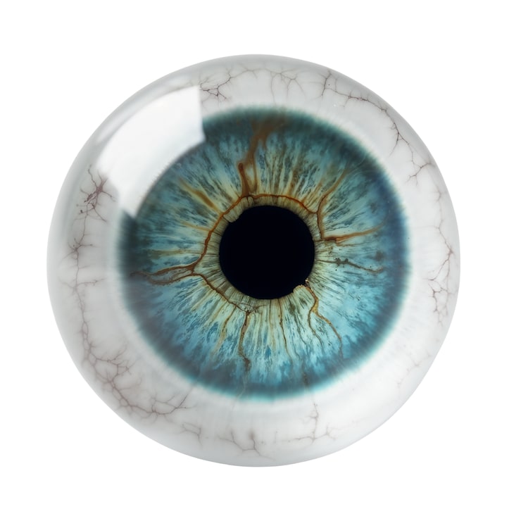 PSD gratuito iris del ojo aislado