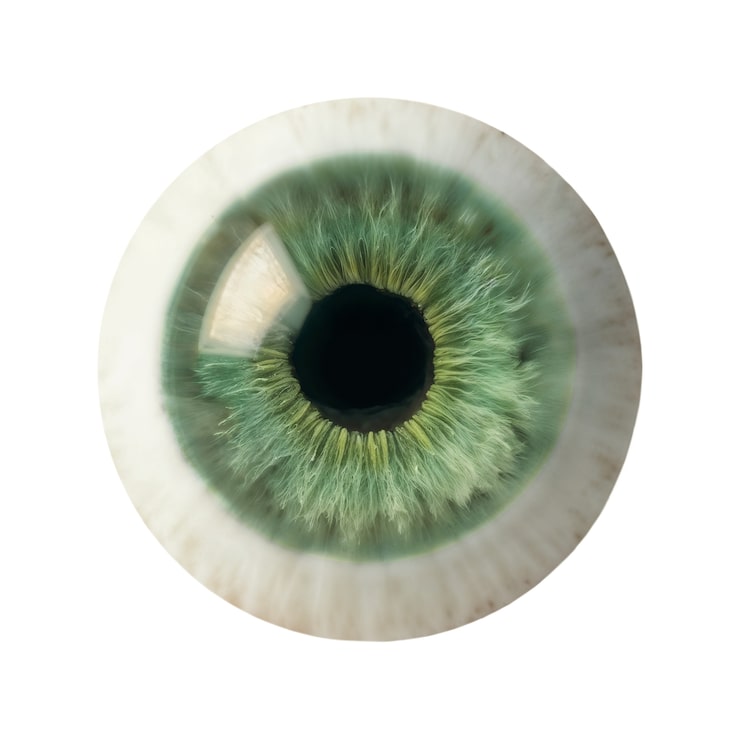 PSD gratuito iris del ojo aislado
