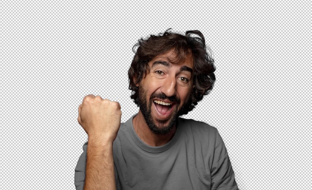 Gratis PSD jonge volwassen expressieve baarde man