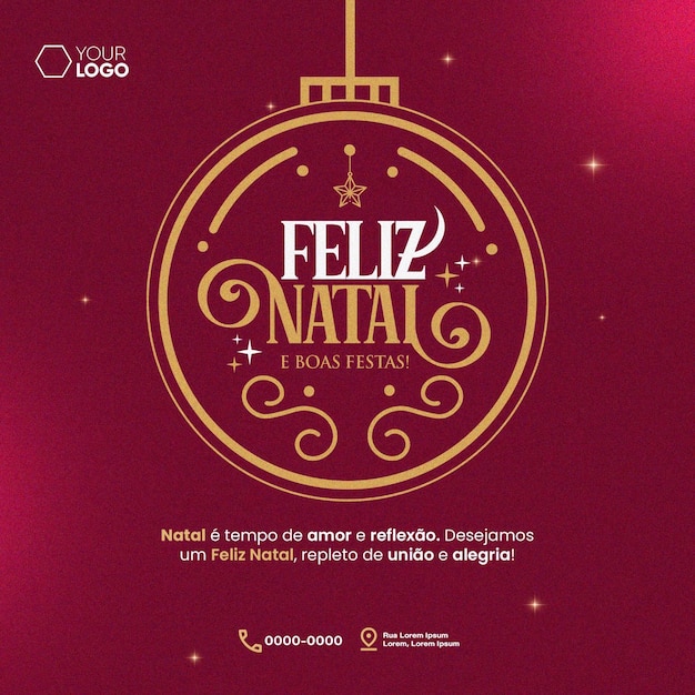 PSD Gratis konsep huruf selamat natal