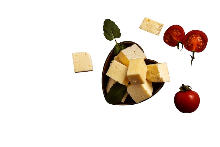 PSD gratuito la vista di un delizioso formaggio fresco