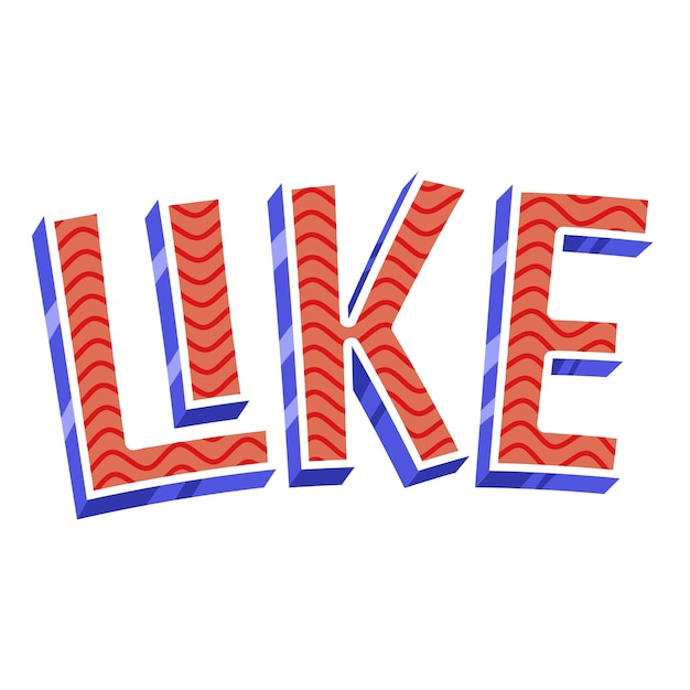 PSD gratuito las letras de las redes sociales aisladas