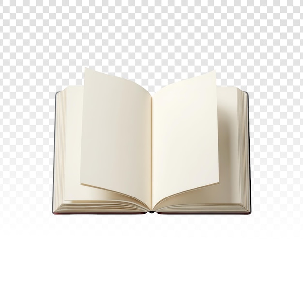 PSD gratuito libro abierto en blanco