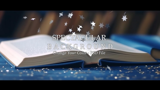PSD gratuito libro magico aperto