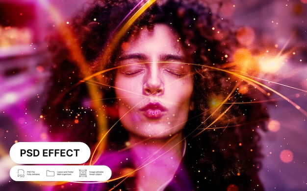 Gratis PSD lichtfoto-effect