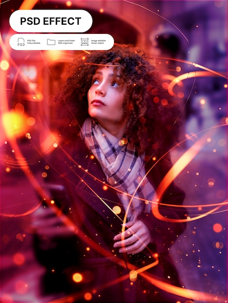 Gratis PSD lichtfoto-effect