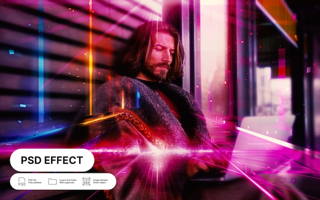 Gratis PSD lichtfoto-effect