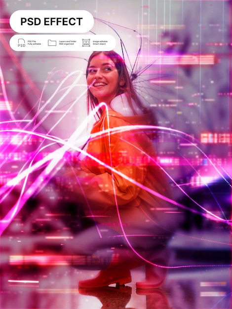 Gratis PSD lichtfoto-effect