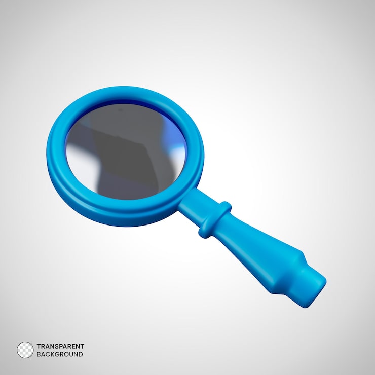 PSD gratuito lupa, icono, aislado, 3d, render, ilustración
