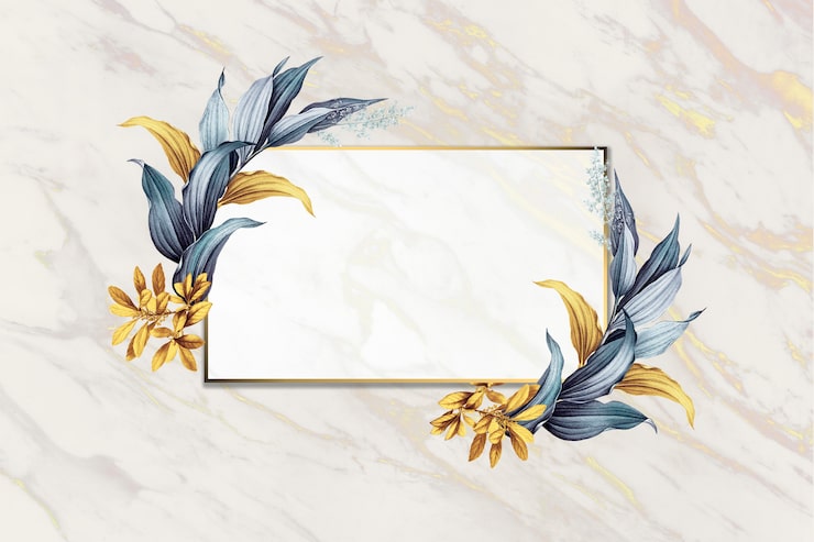 PSD gratuito marco floral en blanco