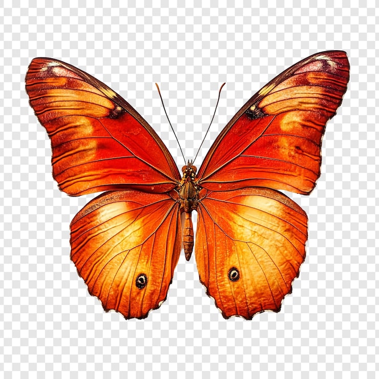 PSD gratuito la mariposa naranja vibrante un estudio de cerca de los lepidópteros