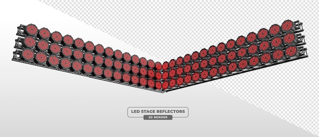 PSD gratuito massive vshaped led par light array para efectos de escenario en 3d