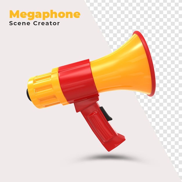 Gratis PSD megafoon scene creator