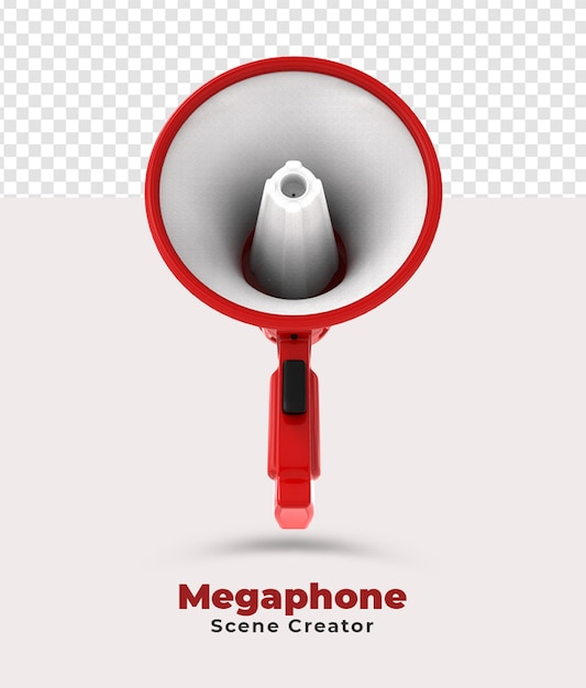 PSD gratuito megaphone scene creator