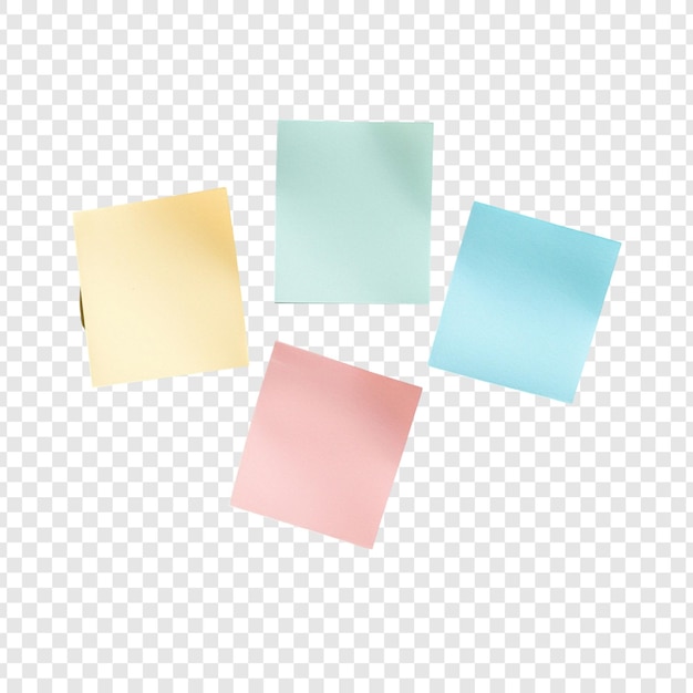 PSD gratuito mockup di note adesive color pastello