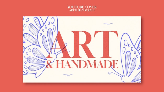PSD gratuito modello di design artistico e artigianale