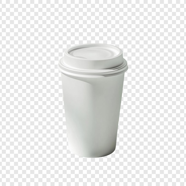 PSD gratuito modelo de taza de café blanca desechable