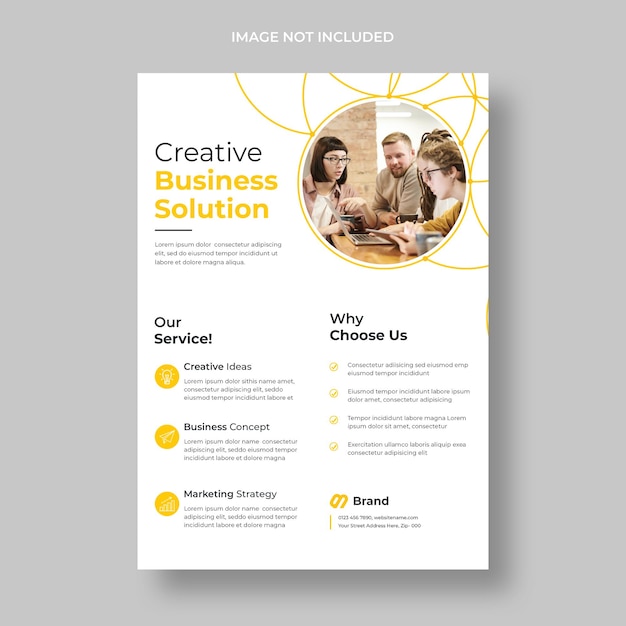 Gratis PSD moderne zakelijke flyer sjabloon