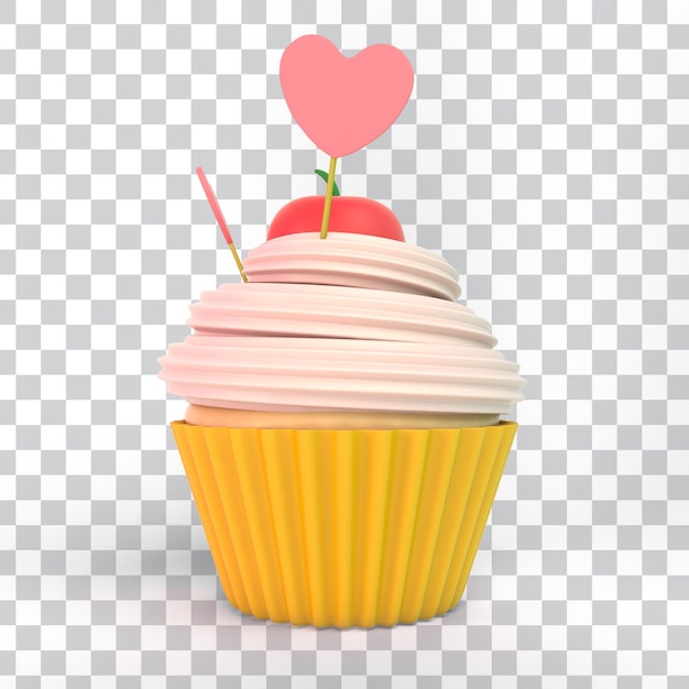 Gratis PSD moederdag cupcake