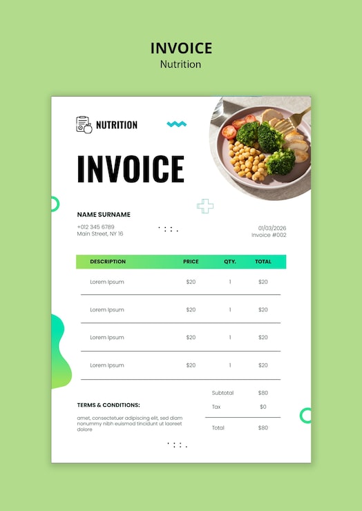 Gratis PSD ontwerp van een voedingsmodel