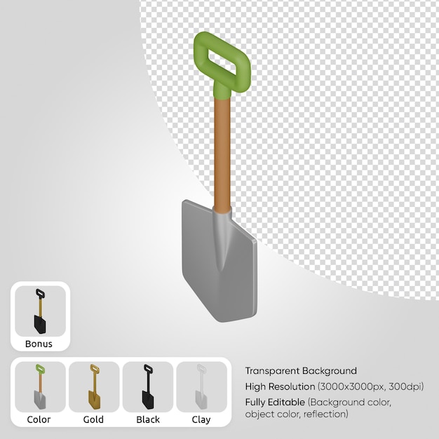 PSD gratuito pala 3d