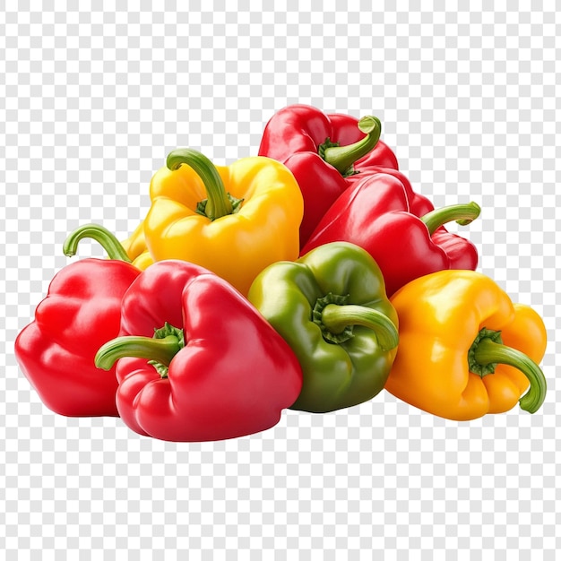 PSD gratuito una pila vibrante de pimientos de colores