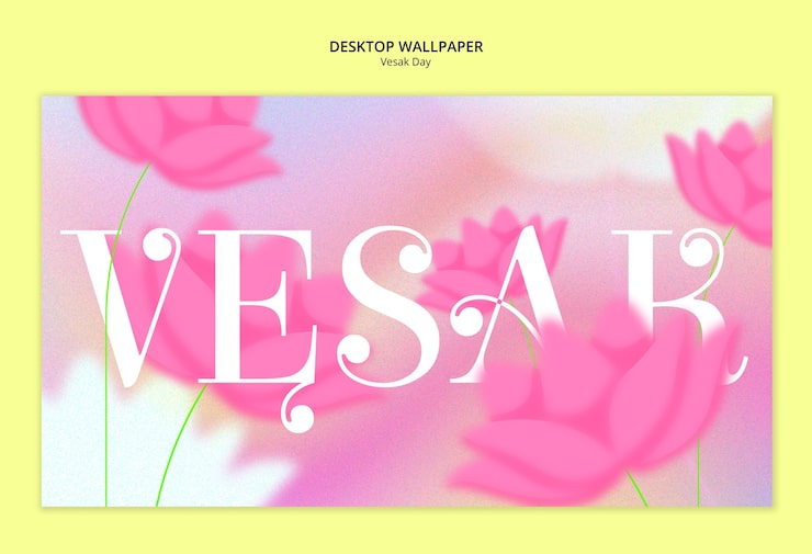 PSD gratuito plantilla de celebración del día de vesak
