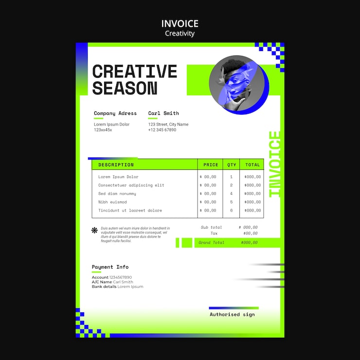 PSD gratuito plantilla de creatividad de diseño plano