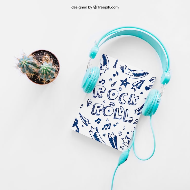 PSD gratuito plantilla de cubierta de libro con cactus y cascos