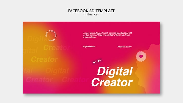 PSD gratuito plantilla de facebook de contenido de influencers