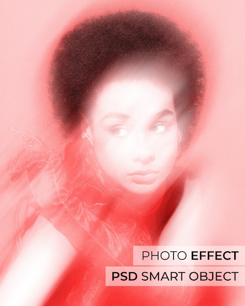 Gratis PSD portret van persoon met vuil lenseffect