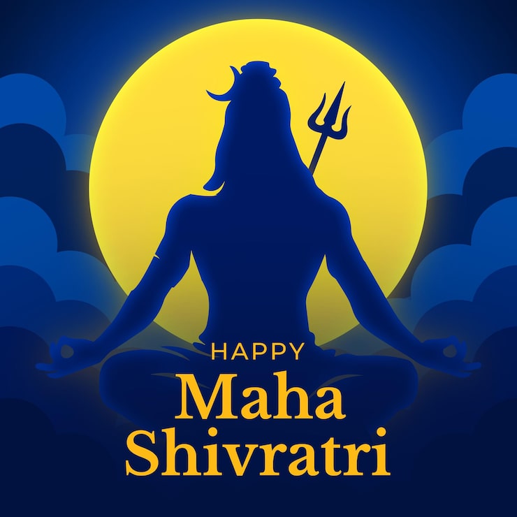 PSD Gratis postingan ucapan selamat maha shivratri
