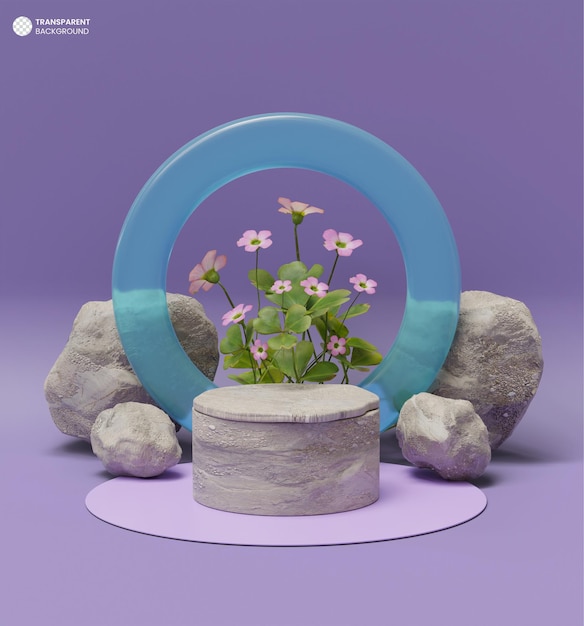 Gratis PSD productweergave 3d-podiumachtergrond