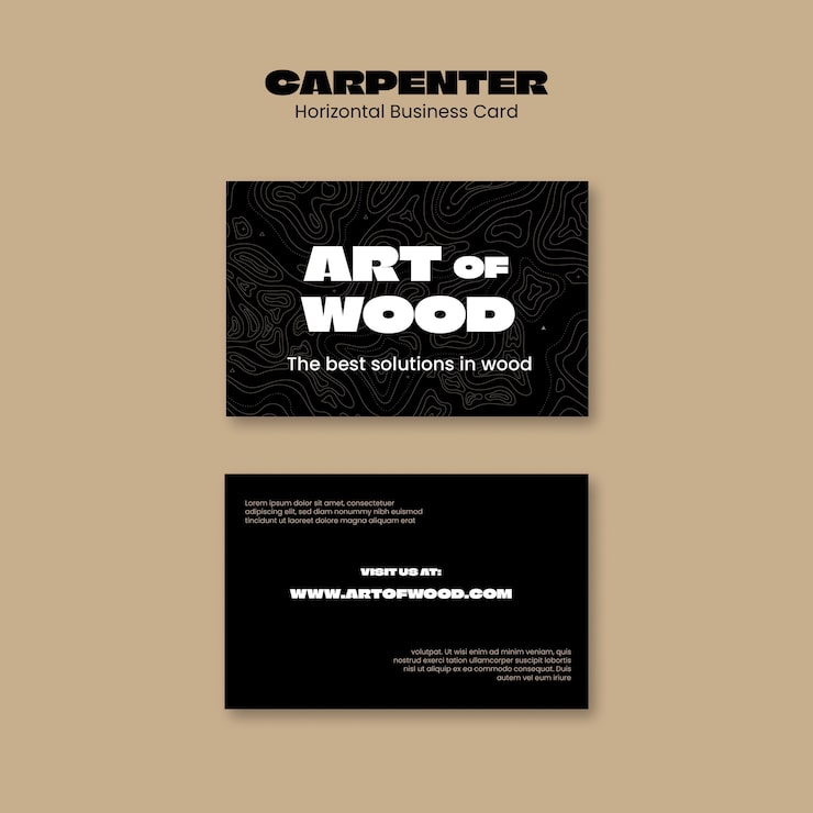 PSD gratuito progettazione del modello carpenter