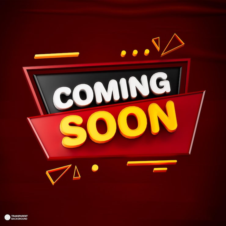 PSD gratuito próximamente banner 3d render ilustración