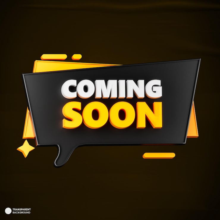 PSD gratuito próximamente banner 3d render ilustración