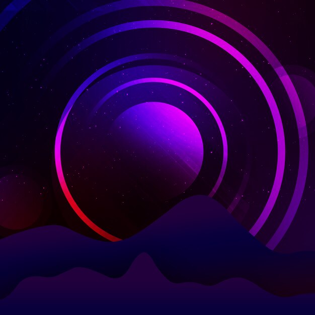 Gratis PSD purpere cirkel achtergrond ontwerp
