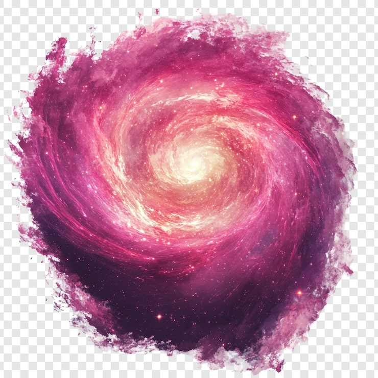 PSD gratuito un remolino cósmico una nebulosa galáctica rosada