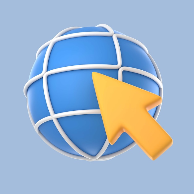 PSD Gratis render 3d dari ikon ui
